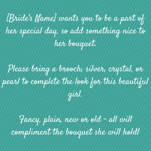 {Bride's Name} wants you to be a part of